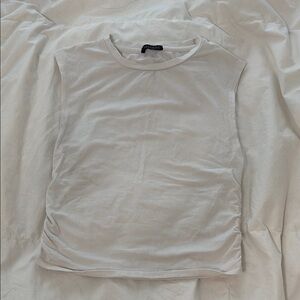 White Sleeveless Shirt